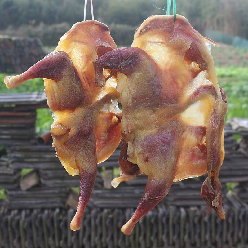 xywlkj湖北特产风干鸡鸭荆门十里铺农家散养土鸡手工腌制腊味清蒸咸鸡