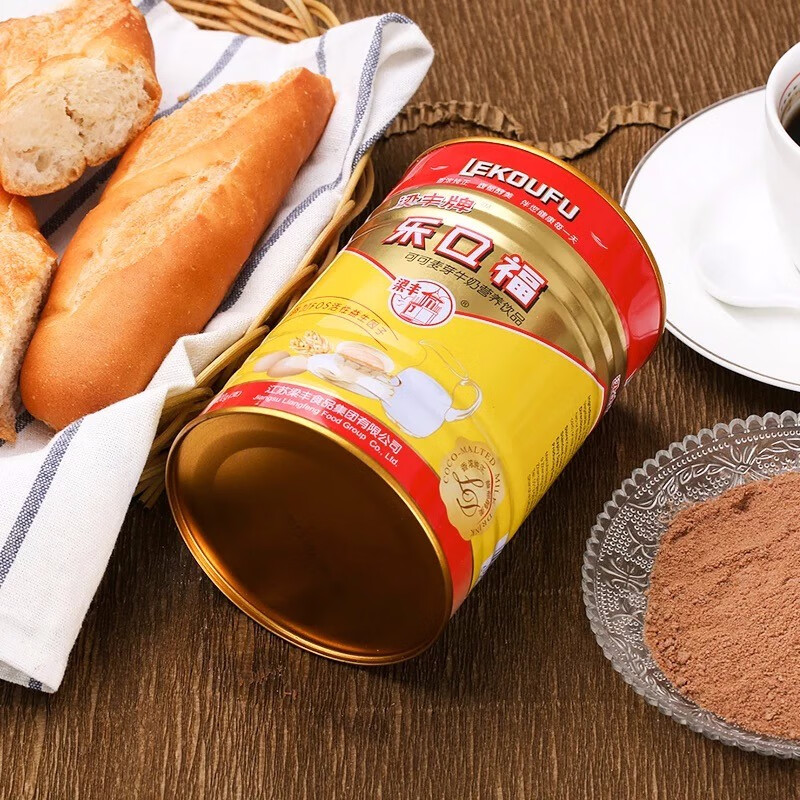 梁丰乐口福可可麦芽牛奶营养饮品 速溶冲调饮料800g大罐装美味营养