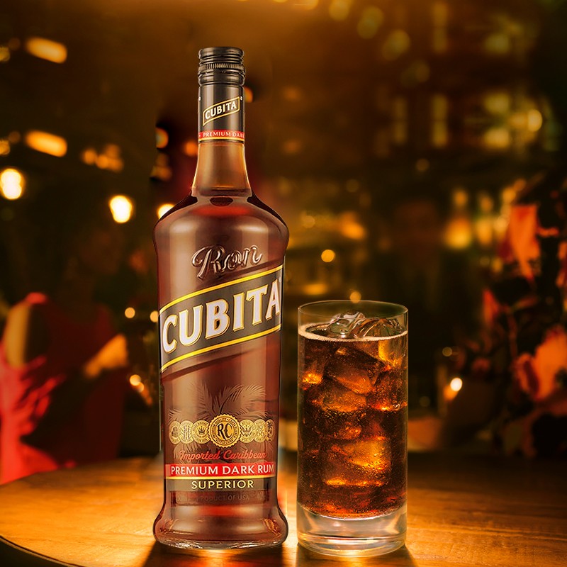 古贝塔（CUBITA）朗姆酒  美国原装进口 调酒基酒 黑朗姆酒 750mL 1瓶