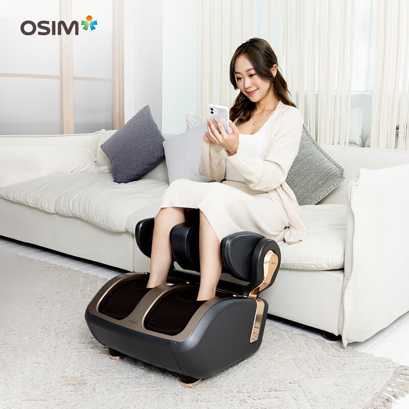 傲胜（OSIM）腿乐乐3 足部按摩 小腿部脚部踝推拿 温热足疗机 OS-3208