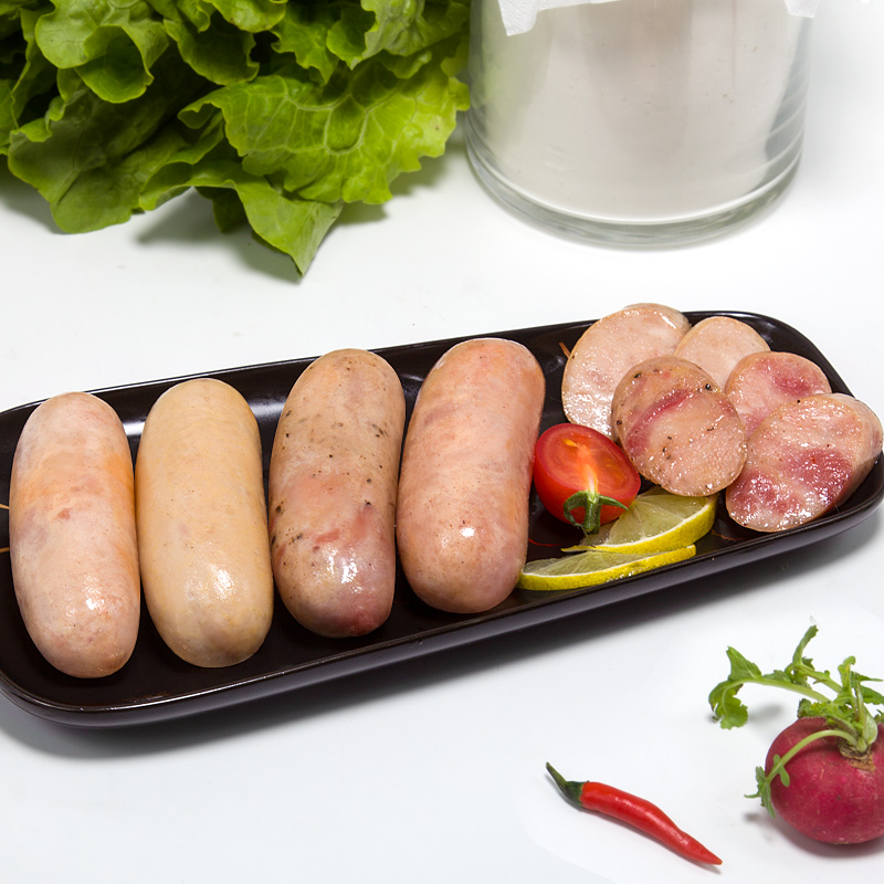 雄丰混合装原味黑椒脆骨鸡肉烤肠肉肠地道肠台湾风味香肠 2包2斤