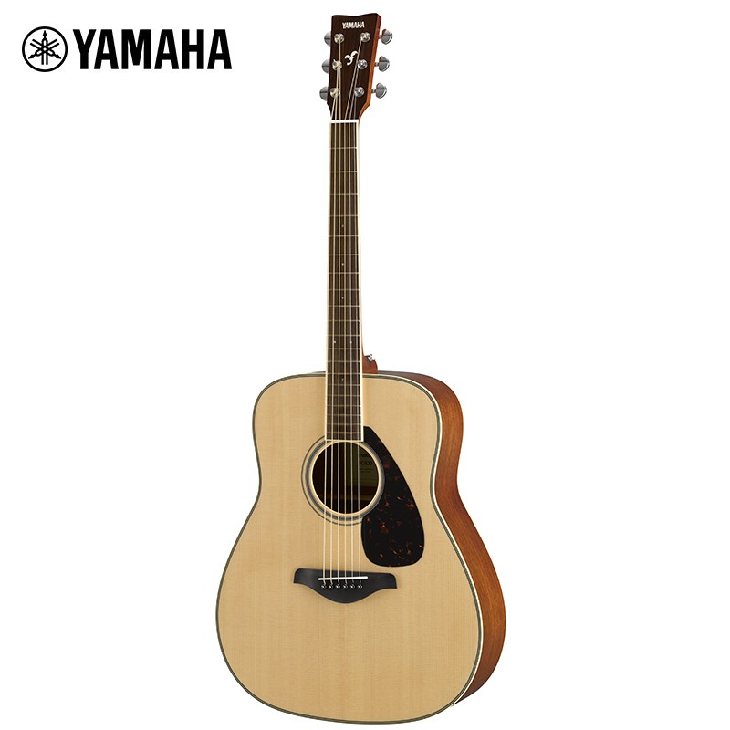 雅马哈（YAMAHA）FG820单板民谣吉它升级版木吉他jita桃花芯背侧板原木色41英寸