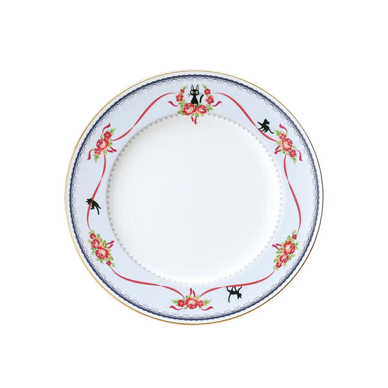 noritake则武魔女宅急便吉吉猫欧式骨瓷平盘餐盘家用可爱盘子 21.