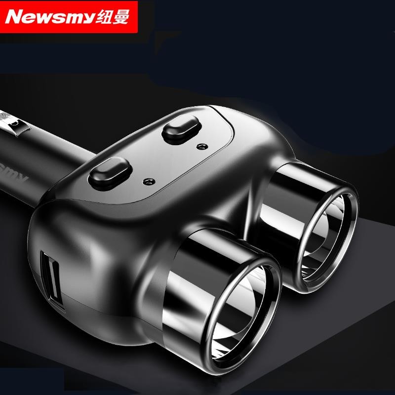 纽曼车载充电器快充版双USB双拓展口多功能点烟器转换器一拖三12V/24V汽车通用