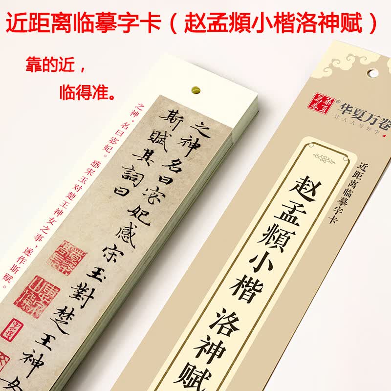 近距离临摹字卡曹全碑智永千字文赵孟頫小楷汲黯传道德经洛神赋赤壁赋欧阳询九成宫醴泉铭王羲之兰亭序钟繇二 赵孟頫小楷洛神赋（楷书）