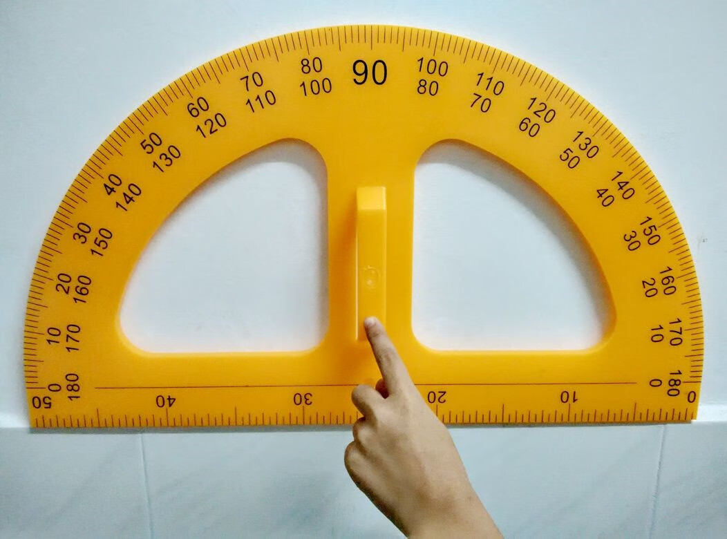 老师教学教具用量角器 塑料量角尺 50cm大半圆量角尺 教学用