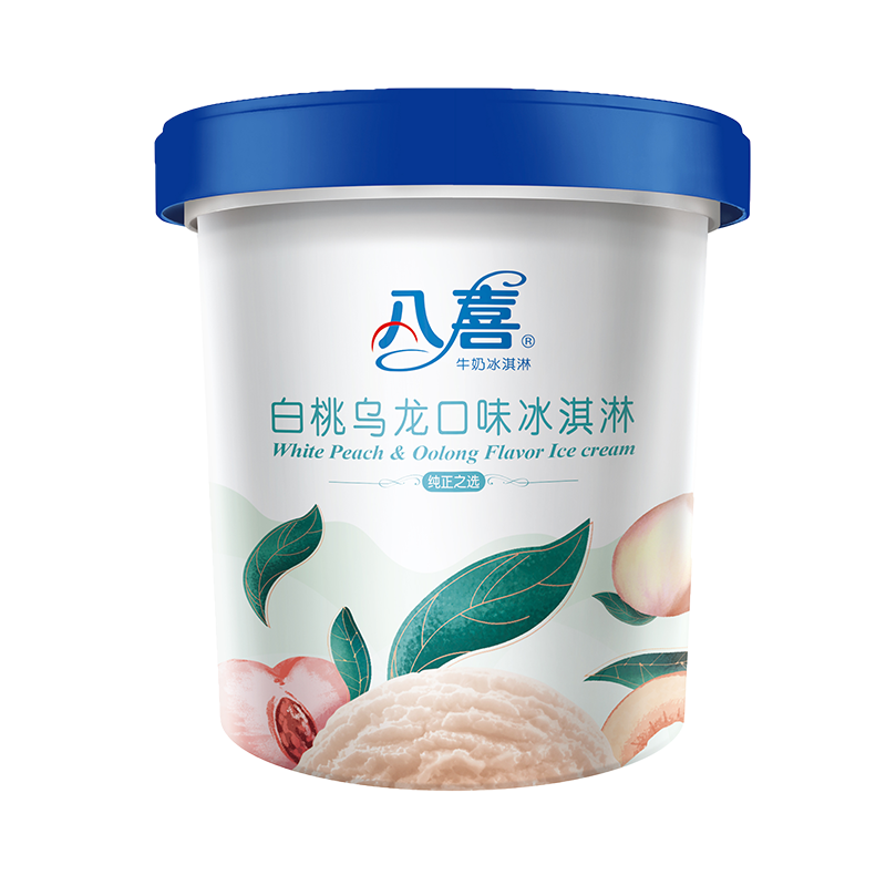 BAXY 八喜 牛奶冰淇淋 白桃乌龙口味 550g