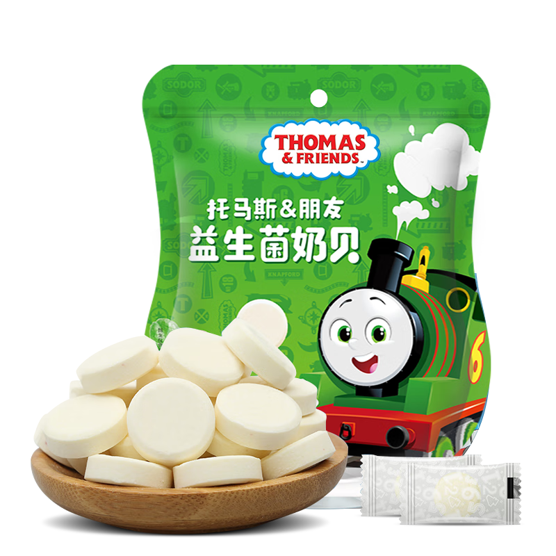 小火车THOMAS托马斯益生菌奶片，京东宝宝零食热销中