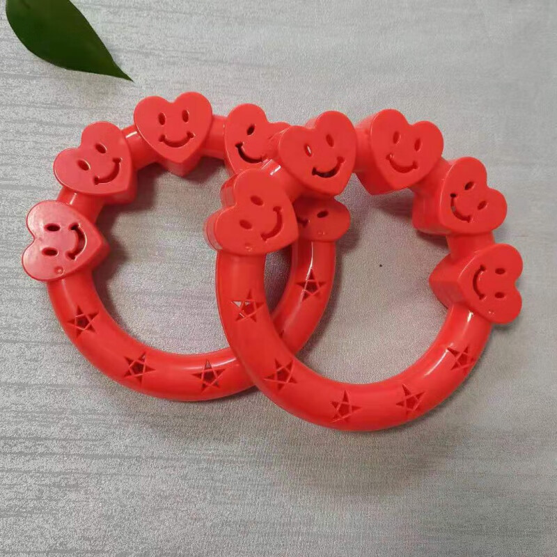 儿童加厚 豪华红色爱心 摇铃1对