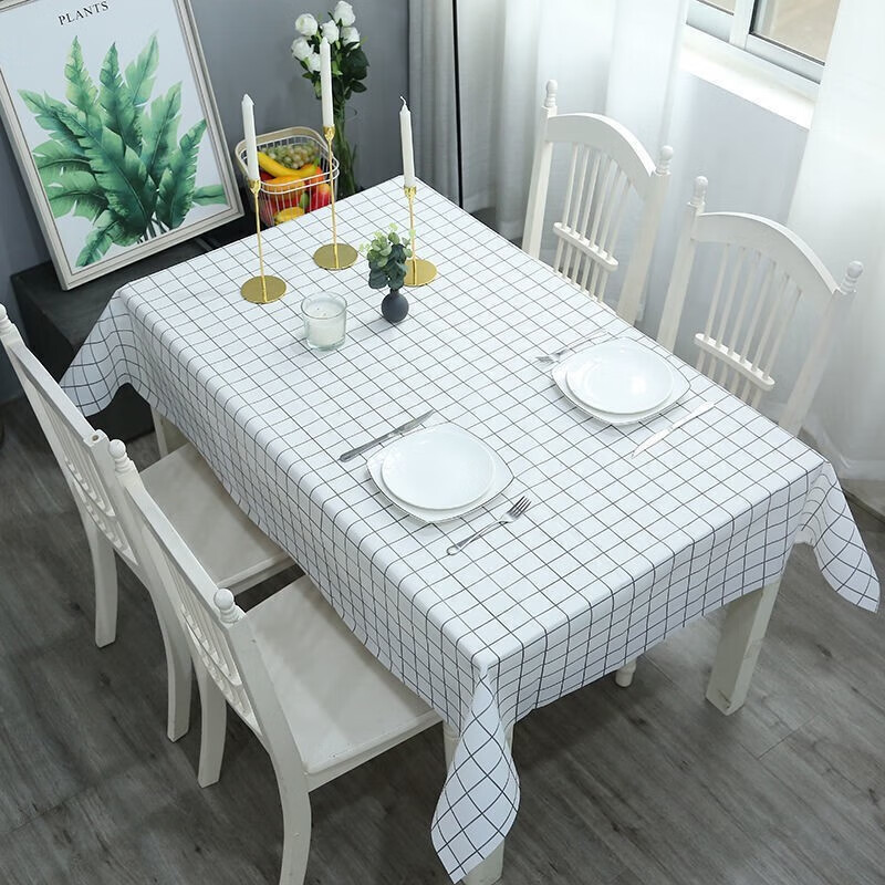 LZJV清洁用品 简约风格桌布防水防油防烫茶几布pvc 137*90cm【2条装】-九块九专栏-全利兔-实时优惠快报