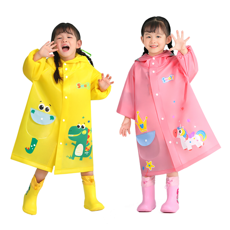 smally品牌儿童雨衣女童小学生幼儿园全身防水上学雨披，时尚舒适，价格历史和销量趋势详细了解
