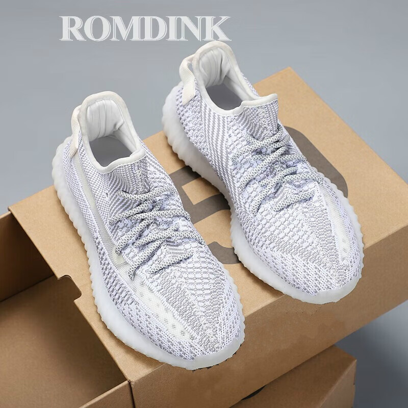 romdink椰子鞋350满天星纯白椰子鞋女冰淇淋侧透休闲百搭男女同款潮鞋