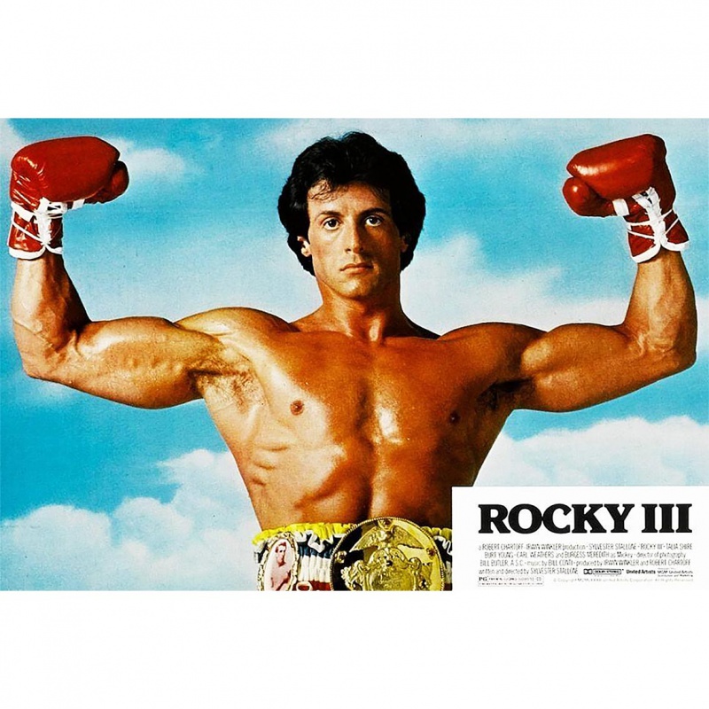 狼天影 洛奇史泰龙海报墙贴纸rocky经典电影酒吧宿舍墙纸拳击肌肉健身
