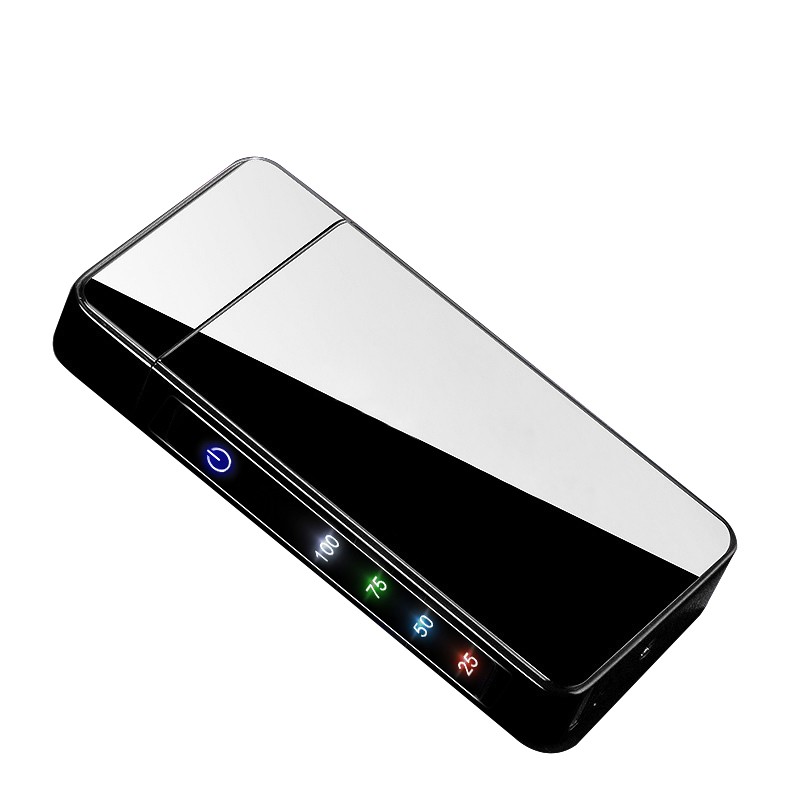 rlanc瑞兰克充电打火机 个性电弧防风打火机点烟器 rl-3黑冰