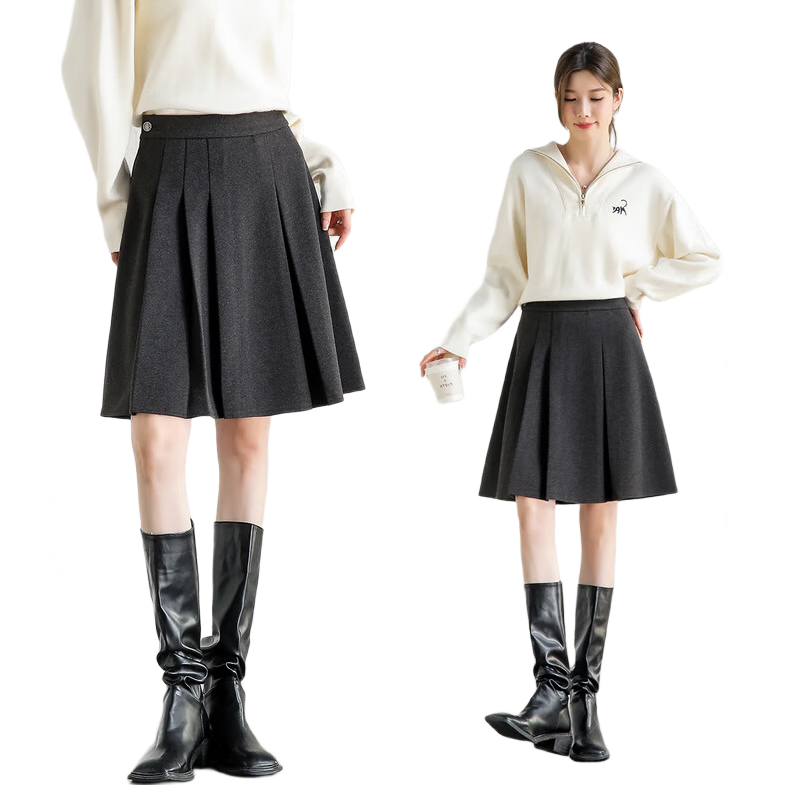 �ж���������ȹŮװ�ﶬ�¿�ѧԺ�����ȹС���Ӽ�ԼA�ֶ�ȹ 135Ԫ