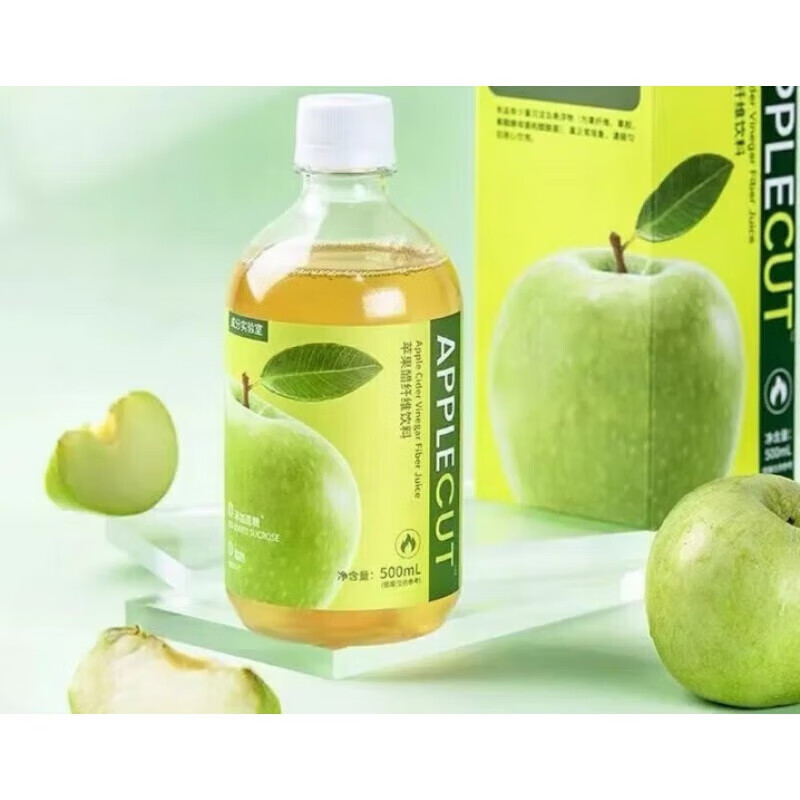 食芳溢苹果醋益生元纤维饮道果蔬饮a 一瓶苹果醋