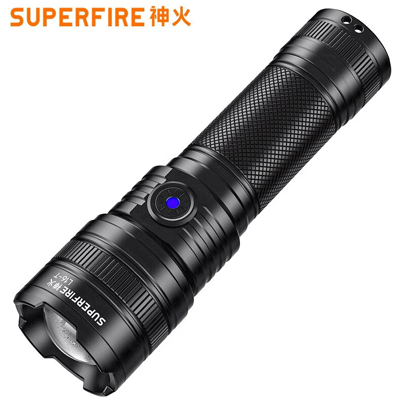 神火（SupFire）L16强光手电筒户外超亮穿天炮白激光长续航高流明家用变焦远射  L16-T【15w-3000mAh】