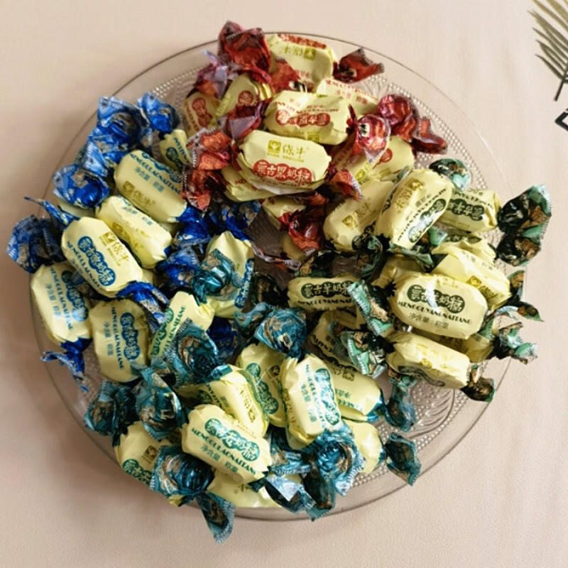 溥畔蒙古奶糖羊乳糖黑奶糖酪奶糖老奶糖内蒙特产零食喜糖果 500g 袋装