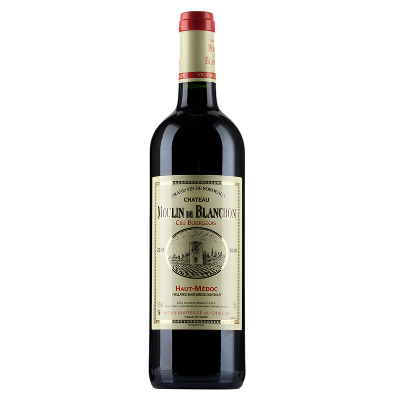 法国原瓶进口 中级庄穆兰酒庄干红葡萄酒 750ml