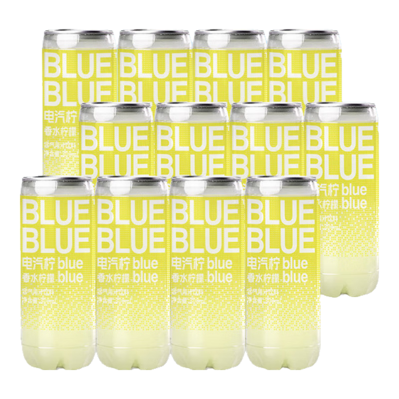 柠檬共和国（Lemon Republic）香水柠檬气泡果汁饮料柠檬汁补充维C轻负担常温饮料300ml*12瓶装