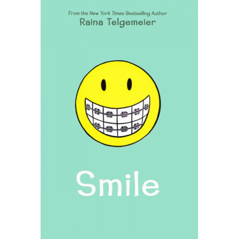 smile.jpg原图原版,smile.jpg原图 【外图原版】进口英文 微笑 英文原版 smile raina telgemeier schola