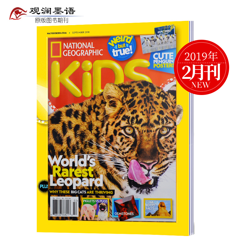 National Geographic Kids 美国国家地理杂志少儿版人文地理2021年儿童英文版阅读期刊 2019年2月刊