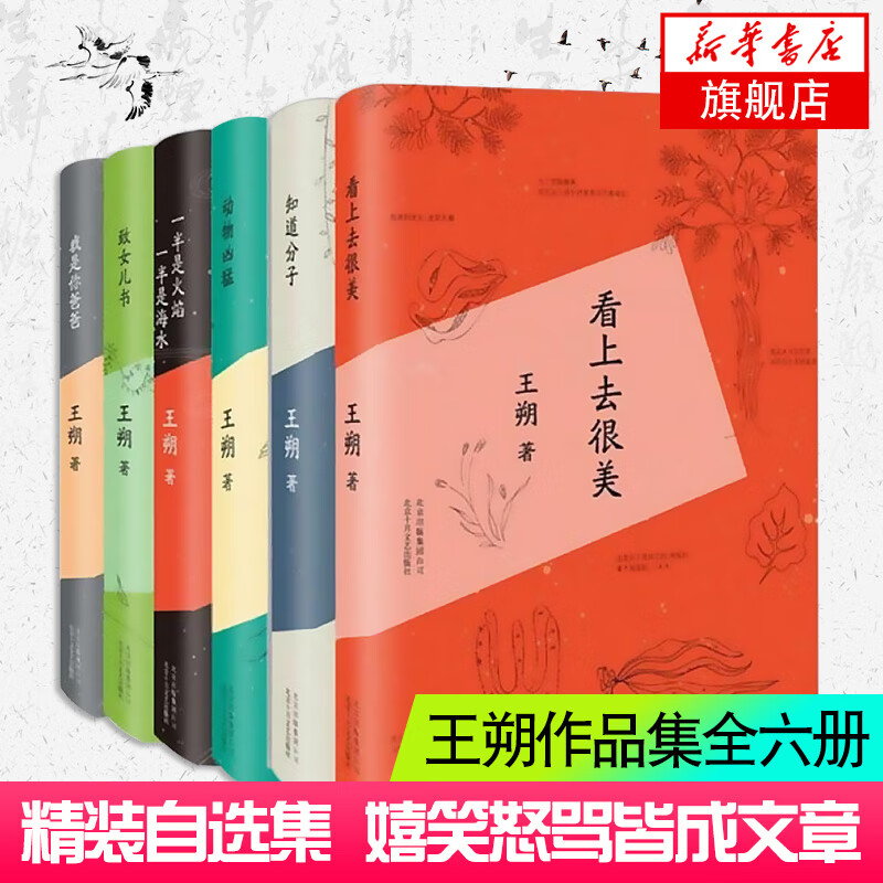王朔文集 作品集全集6册 致女儿书+动物凶猛+看上去很美+一半是火焰+我是你爸爸+知道分子 中国现当代文学小说 另著新书起初·纪年