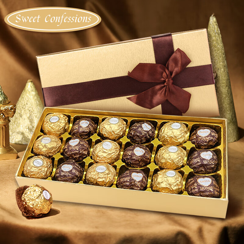 费列罗（FERRERO）唯美斯巧克力礼盒520情人节礼物送女友女朋友老婆6.1六一儿童节18