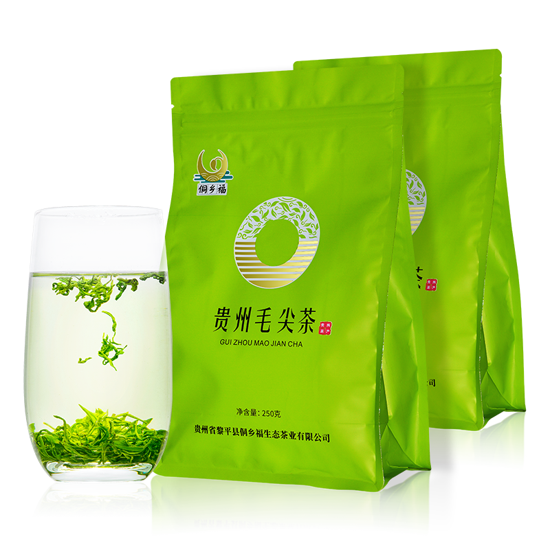 侗乡福2025春茶茶叶绿茶1斤贵州高山云雾茶散装明前茶 板栗香毛尖茶500g