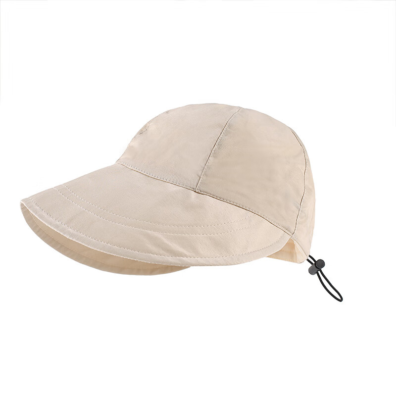 宝娜斯（BONAS）2023新款渔夫帽防晒遮阳帽韩版春夏季鸭舌帽子 米色 M(56-58cm)