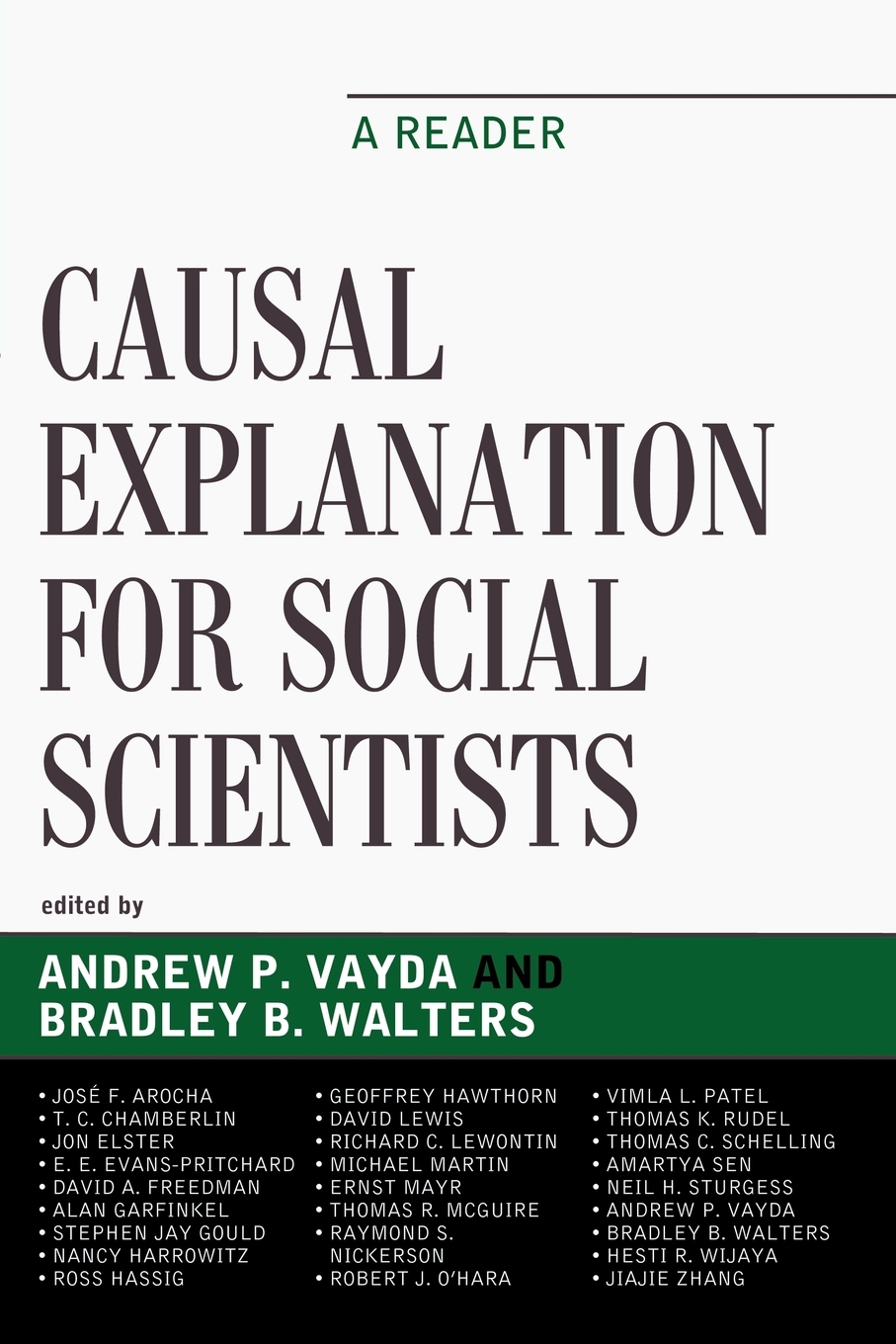 预售 按需印刷causal explanation for social scientists: a reader