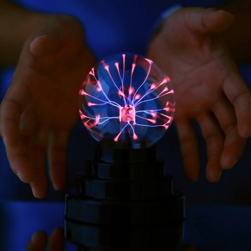 优乾图 静电球触摸球魔法球等离子球魔幻闪电球辉光球电球感应球生日