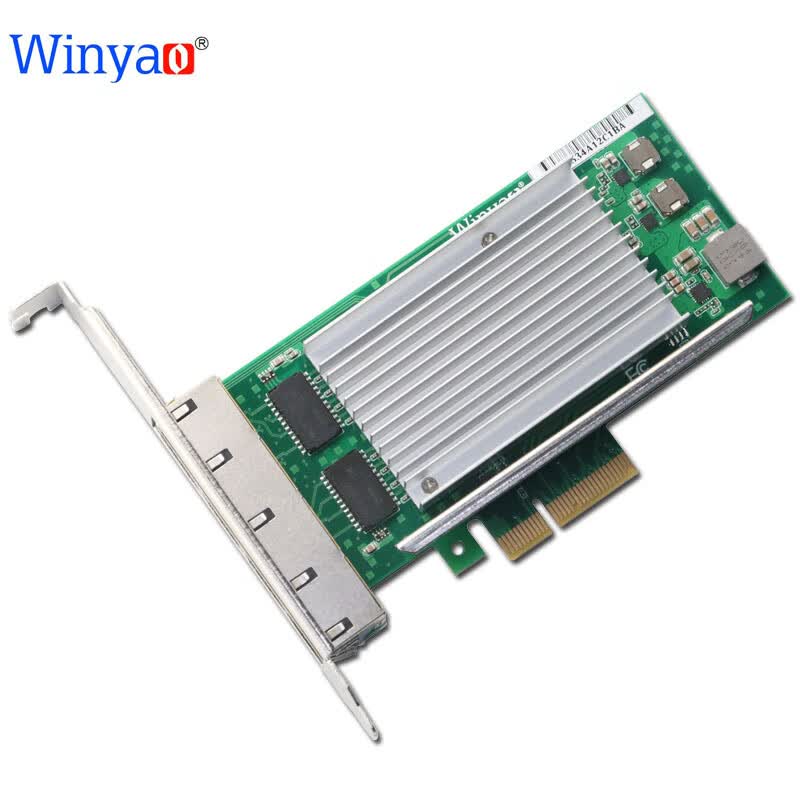 Winyao WYI225T4 PCIe X4 2.5G千兆网卡 台式机,intel I225-B3