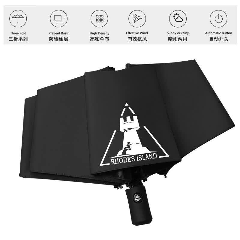鹿叙橘明日方舟通行证周边雨伞 学生加厚阿米娅两用防晒雨伞黑胶太阳
