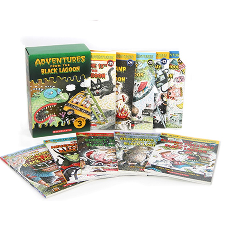 英文原版 黑湖小学历险记Black Lagoon Collection 儿童英语课外阅读 黑湖小学历险记 第三辑