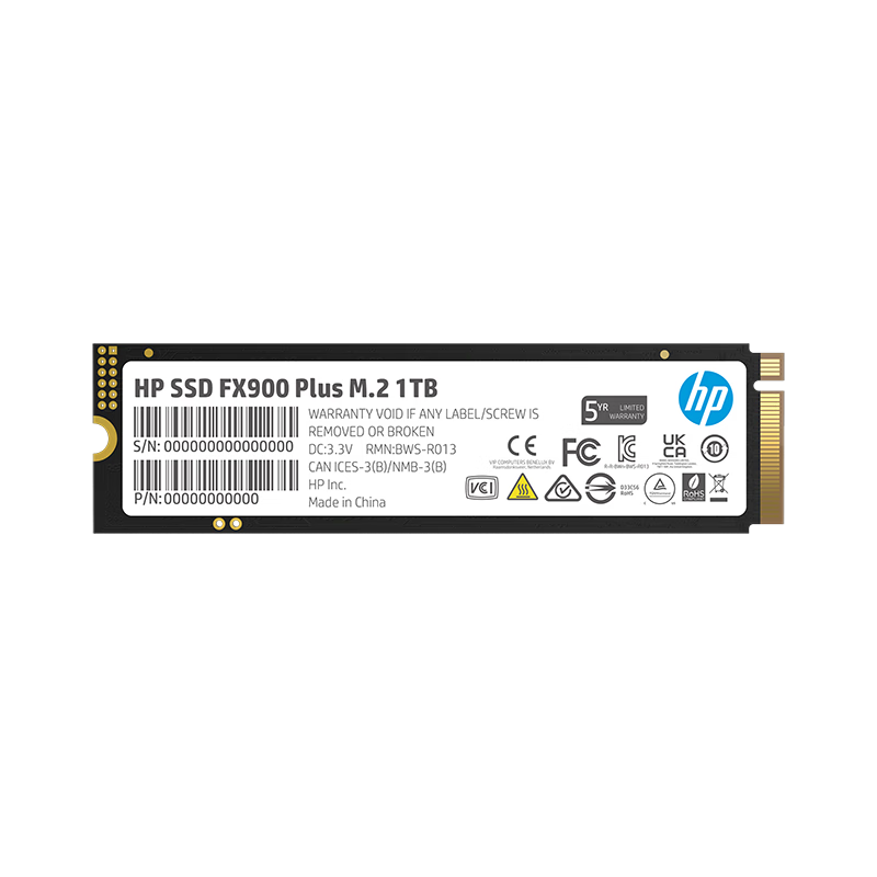 HP 惠普 FX900Plus NVME M.2固态硬盘 1TB（PCIe 4.0）