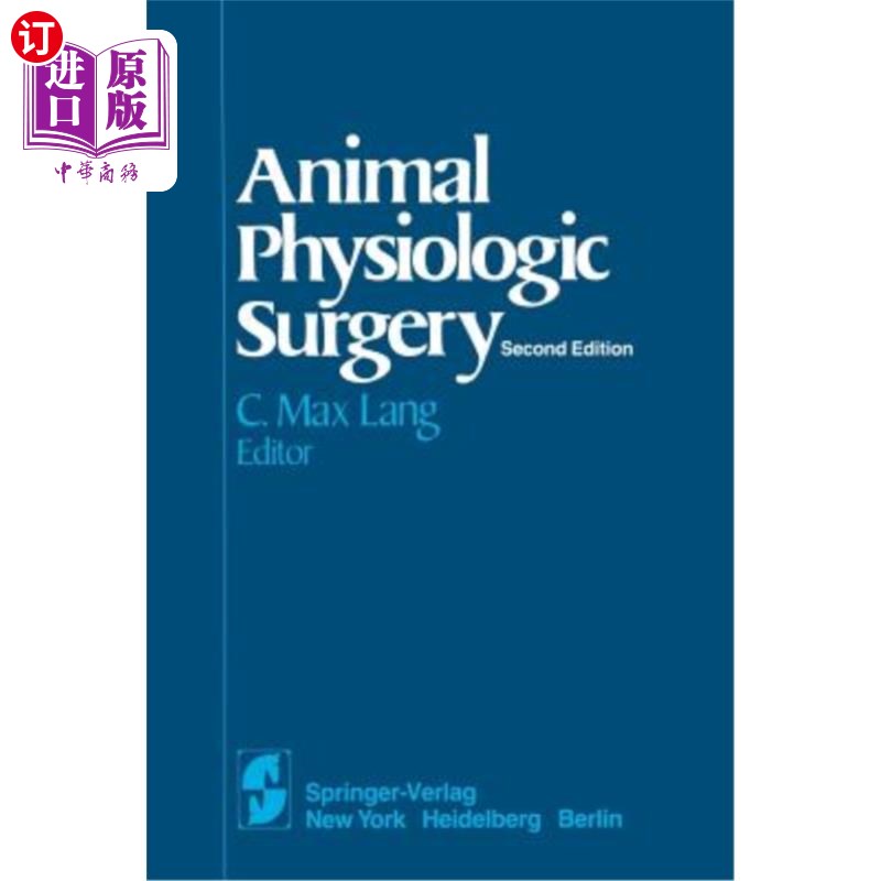 海外直订医药图书animal physiologic surgery 动物生理学手术