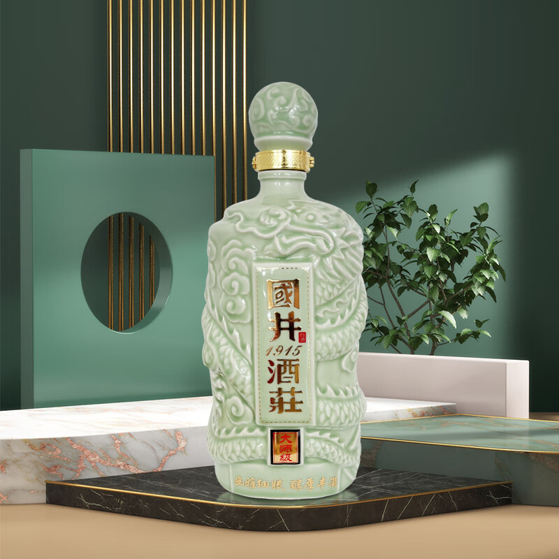 国井白酒 53度龙坛 大曲坤沙工艺酿造 酱香型白酒 瓷坛 中秋礼物 53度 2.5L 1坛 (搭配手提礼盒)