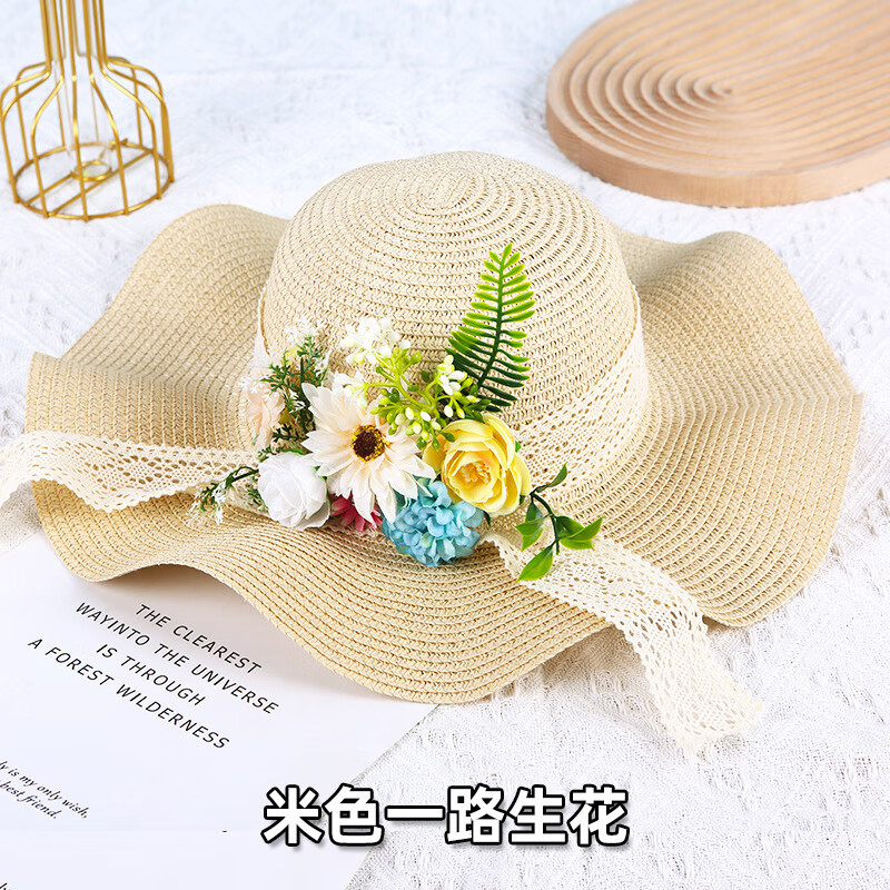 ��ܰά�Ứ�ղ�ñdiy�ֹ����ϰ���ʽ��ñ�ɻ�����ñ̫��ñĸ�׽�ů��� ��ɫСʱ�� M(56-58cm)