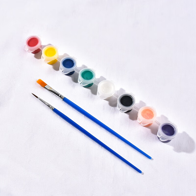 千惠侬立体迷你玫瑰模型手工水晶滴胶填充物微景观 8色丙烯颜料