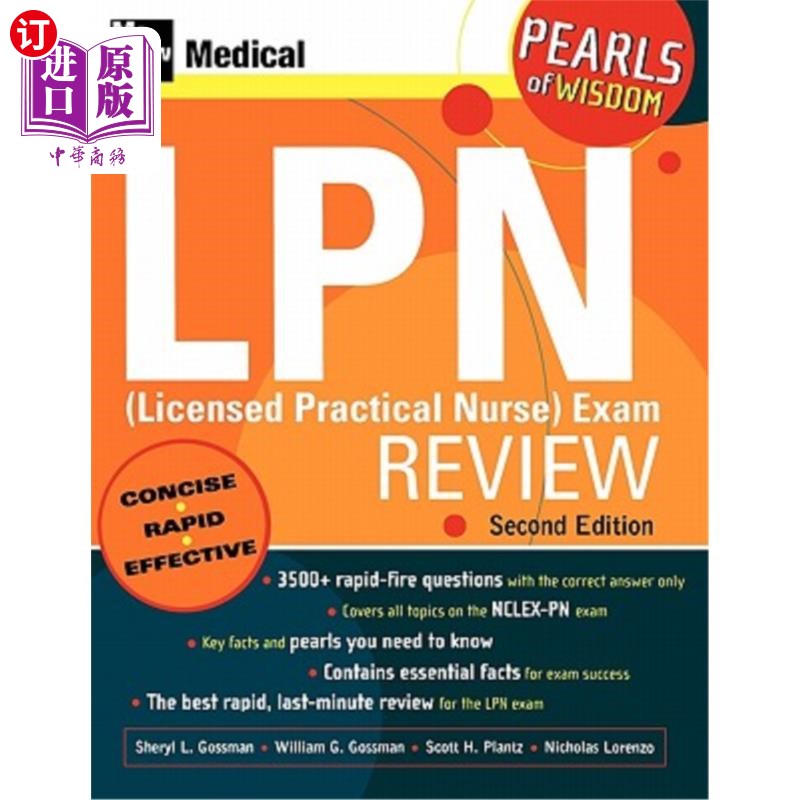 海外直订医药图书lpn (licensed practical nurse) exam review