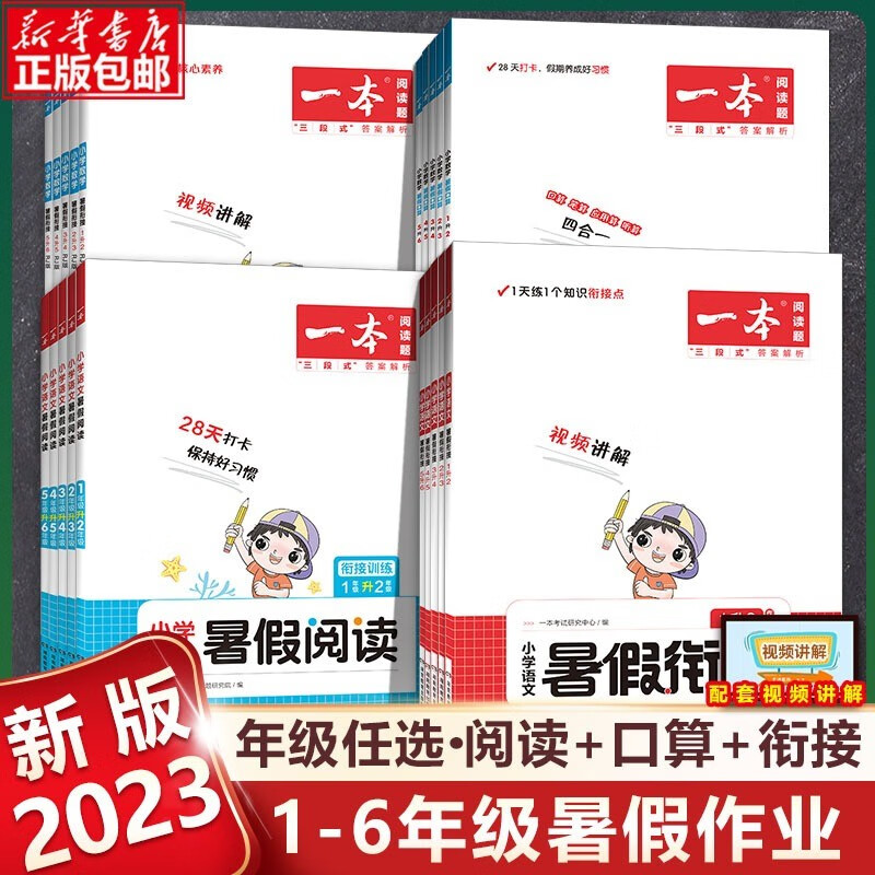 2023新版一本暑假衔接阅读一二三四五六年级下册语文数学人教版小学生同步练习题册课外阅读理解强化专项训练书暑假作业本 无机化学第4版下册