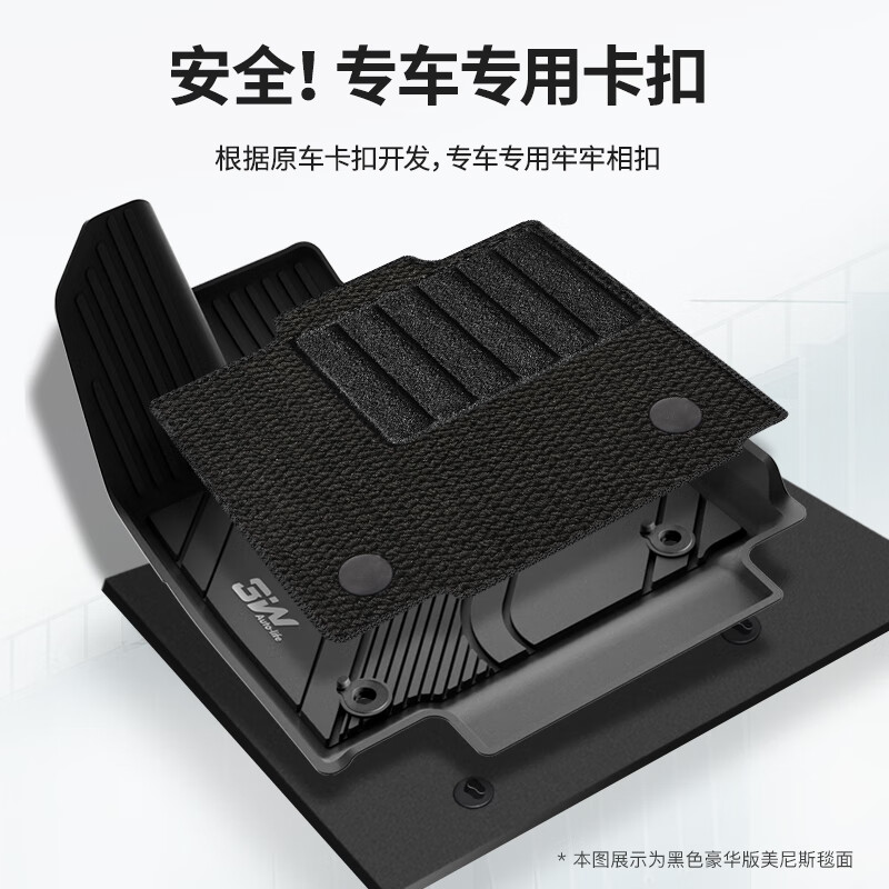 3W适用于26款智己LS6全TPE汽车脚垫L6专车专用防水汽车尾箱垫套组 智己LS6脚垫+毯面/23-25款