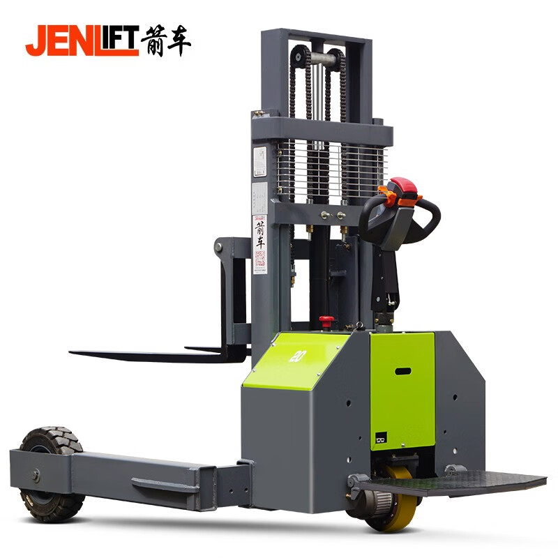 箭車（JENLIFT）電動液壓叉車2噸戶外爬坡搬運(yùn)車站架式升降堆高裝卸車 1.5噸2.5米堆高車