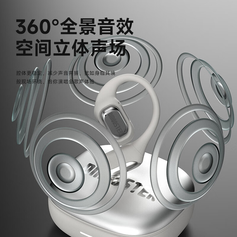 象鼻子象鼻子d61D61挂耳式运动跑步健身超长续航耳挂开放不入耳OWS蓝牙 d61-白色