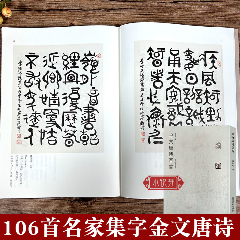 金文唐诗百首 收录106首名家唐诗金文百首书法作品赏析附简体旁注