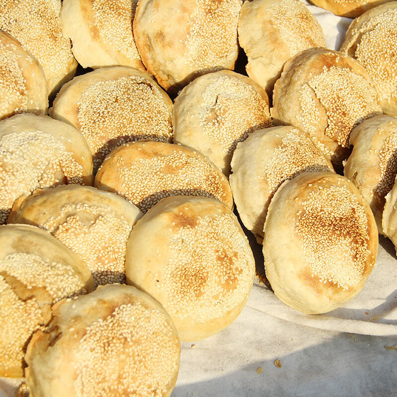 特产优联正宗山东特产济南传统名吃商河吊炉马蹄烧饼纯手工芝麻咸香味