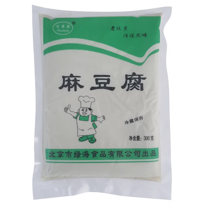 任君品老北京麻豆腐 炸灌肠北京特色风味地方小吃绿豆食品 老北京麻