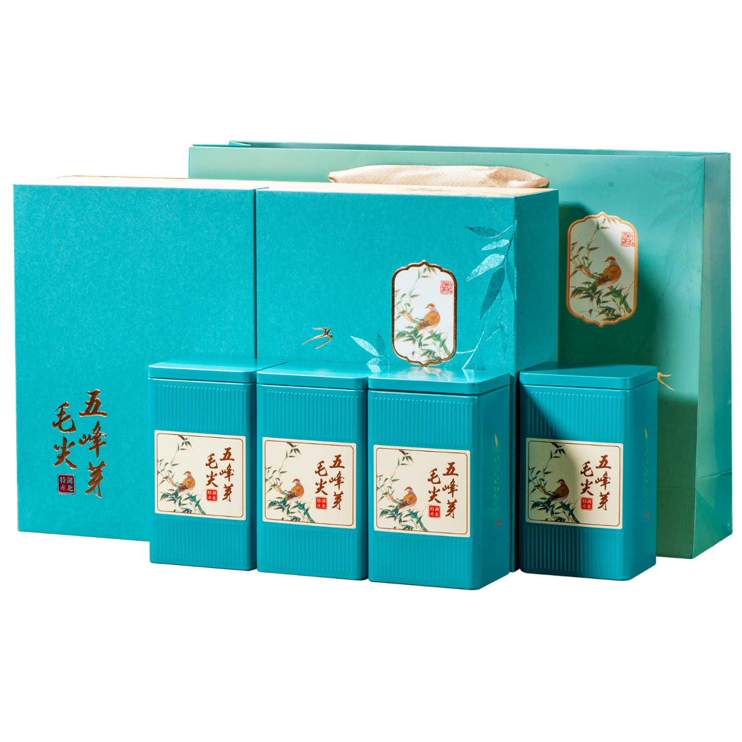 2024年新茶五峰毛尖高山嫩芽春茶栗香绿茶散装湖北特产送礼 启航礼盒