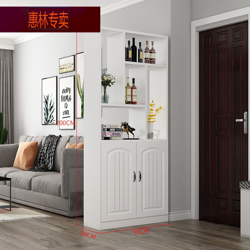 元瑞姿物品摆放架进门玄关柜隔断酒柜客厅家用鞋柜置物架现代简约屏风